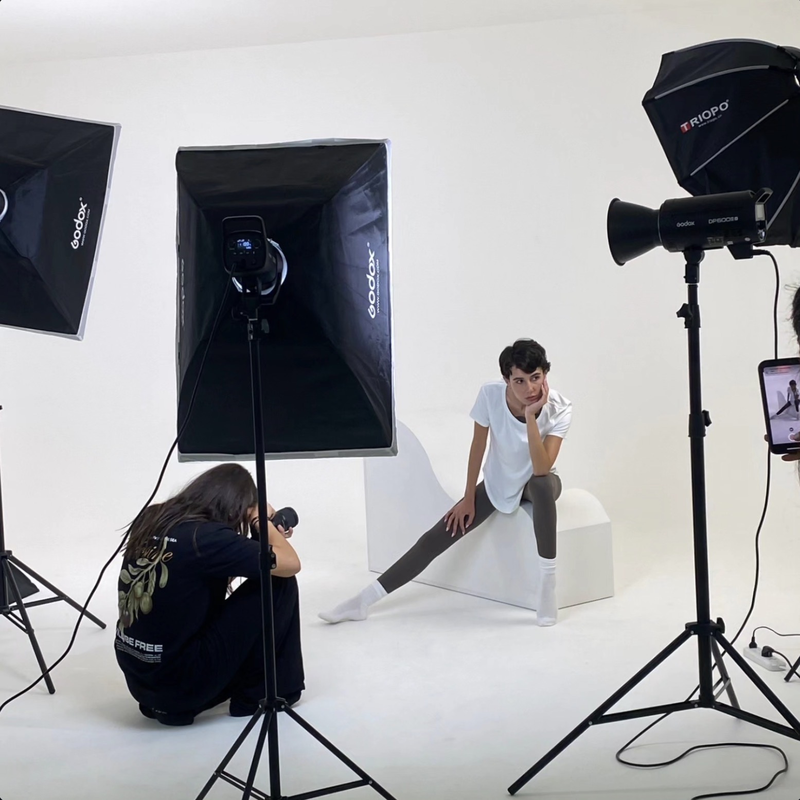 Lighting a portrait session